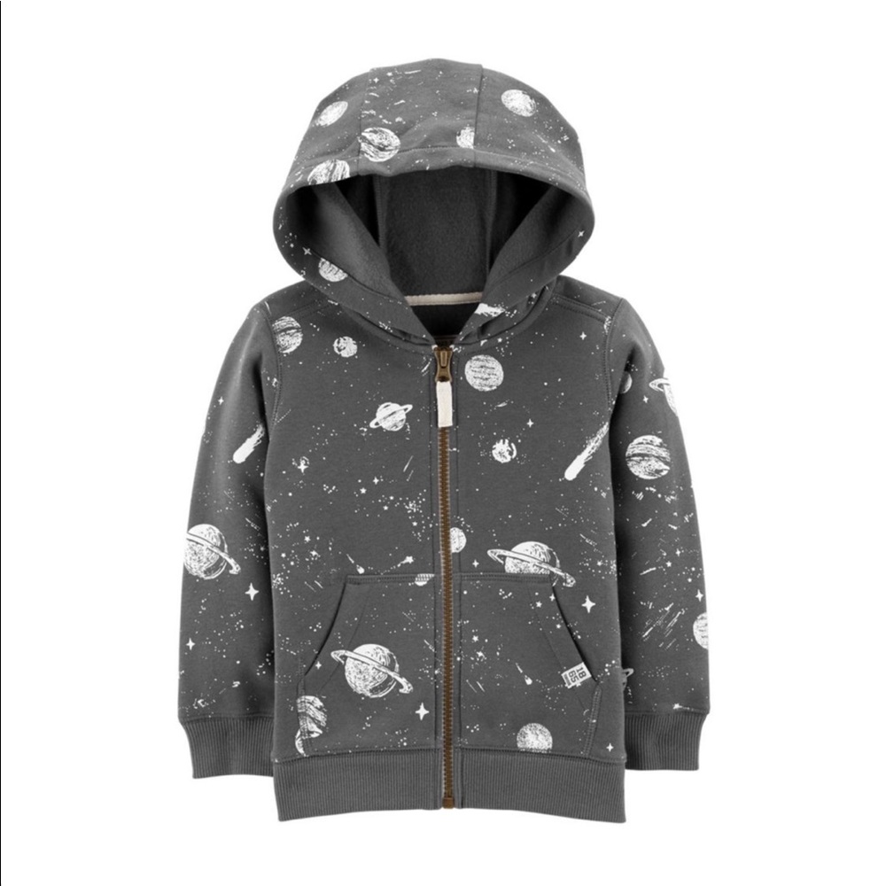 HP!Carters space zip hoodie